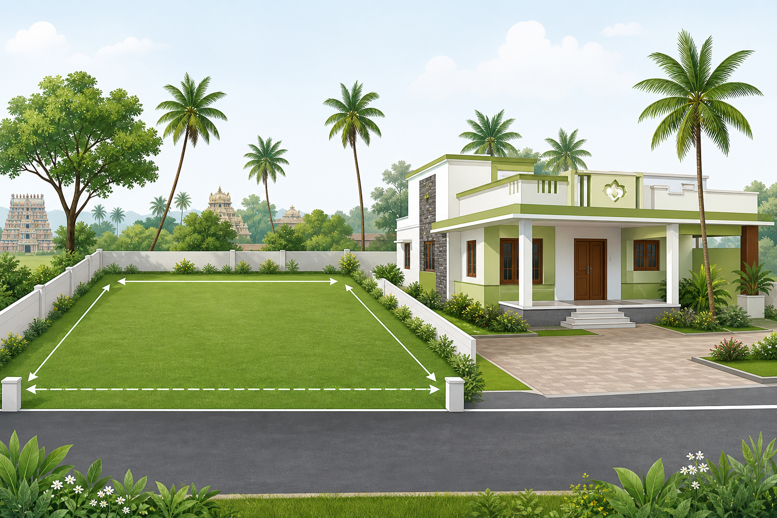 Ground to Square Feet — South India Guide